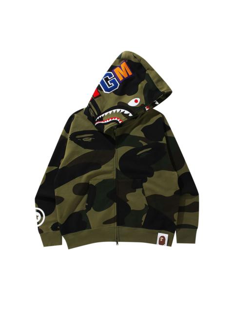 A BATHING APE® BAPE Giant 1st Camo Shark Loose Fit Full Zip Hoodie 'Green'