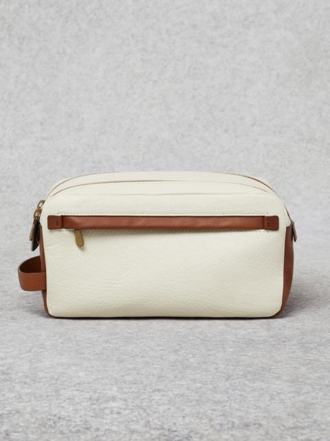 Brunello Cucinelli Grained calfskin beauty case