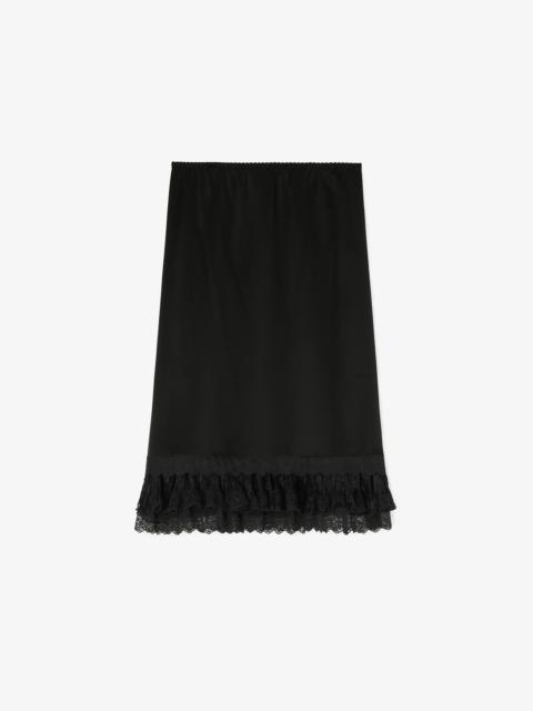 GANNI SKIRT IN FRILL SATIN