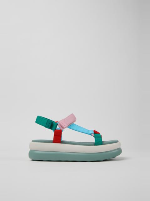 CAMPER Twins Multicolor Recycled PET Sandals for Women.