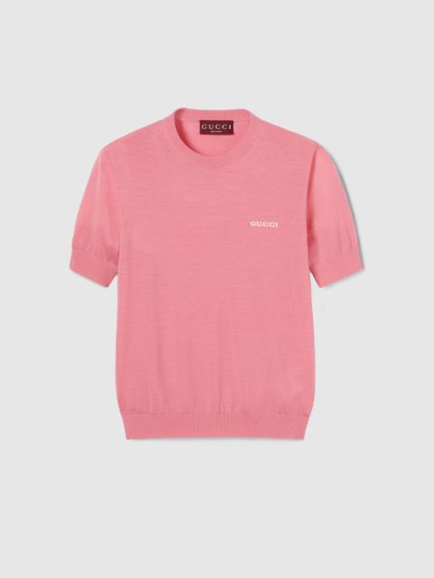 GUCCI Cashmere silk short sleeve top