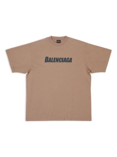 BALENCIAGA Caps T-shirt Boxy Fit in Grey