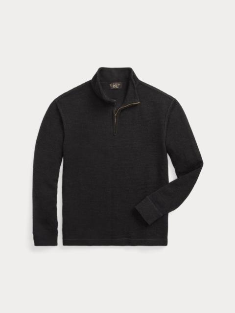 RRL by Ralph Lauren Waffle-Knit Quarter-Zip Pullover