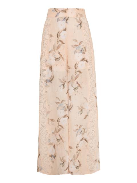 Zimmermann CASCADIAN LACE TRIMMED PANT