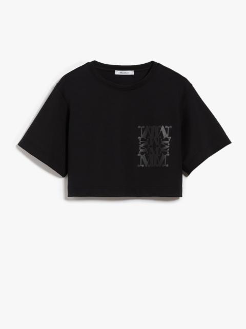 Max Mara MESSICO Scuba jersey cropped T-shirt
