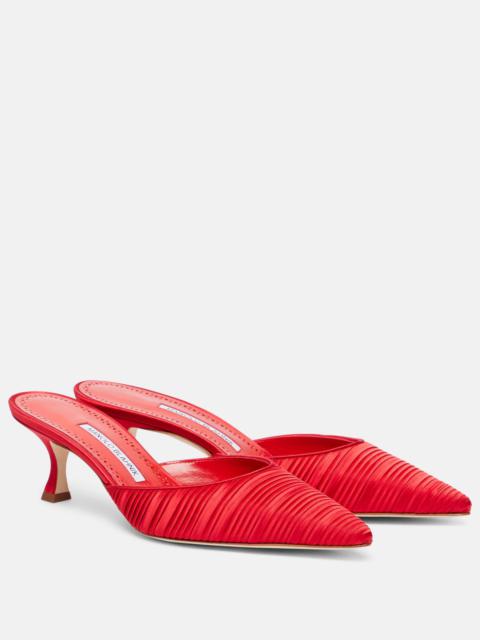 Carolyne 50 satin muels