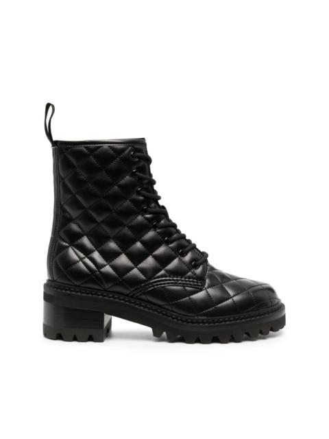See by Chloé diamond-quilted leather boots