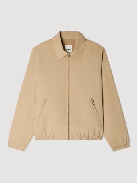Sandro ZIP-UP COTTON JACKET