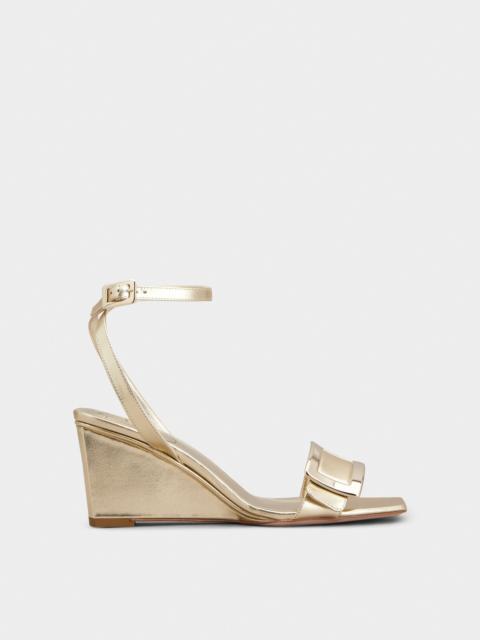 Roger Vivier Belle Vivier Wedge Sandals in nappa leather