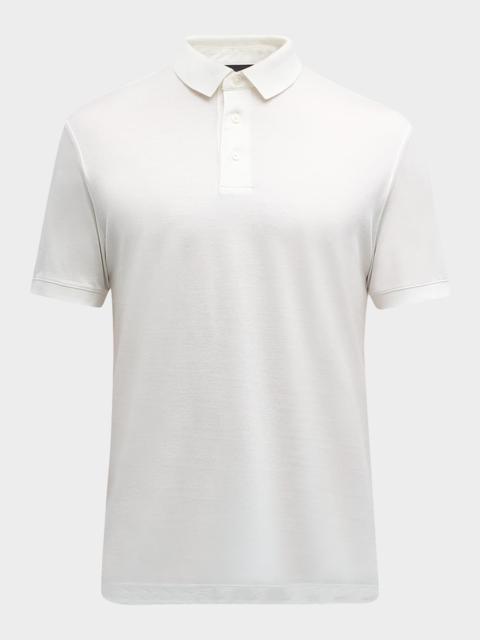 EMPORIO ARMANI Men's Solid Jersey-Stretch Polo Shirt