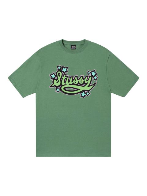 Stussy Star Script Tee 'Black'