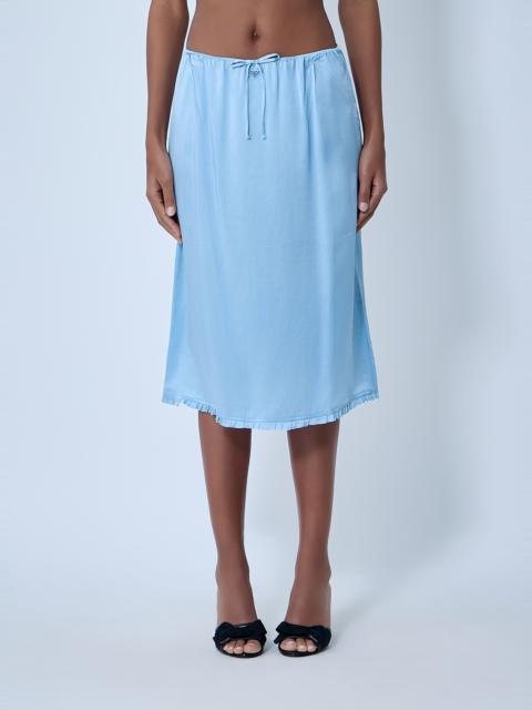 Prada Satin Midi Skirt
