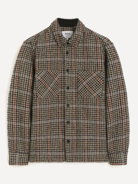 Wax London Whiting Houndstooth Wool-Blend Shirt