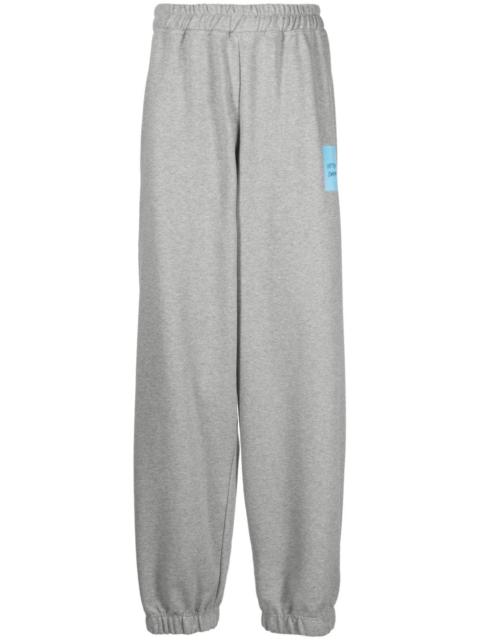 VETEMENTS logo-print wide-leg track pants