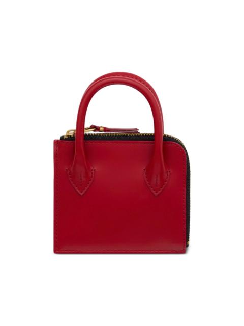 Comme Des Garçons top handle zip wallet