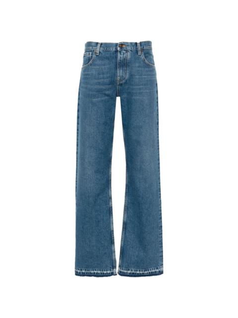 straight-leg jeans