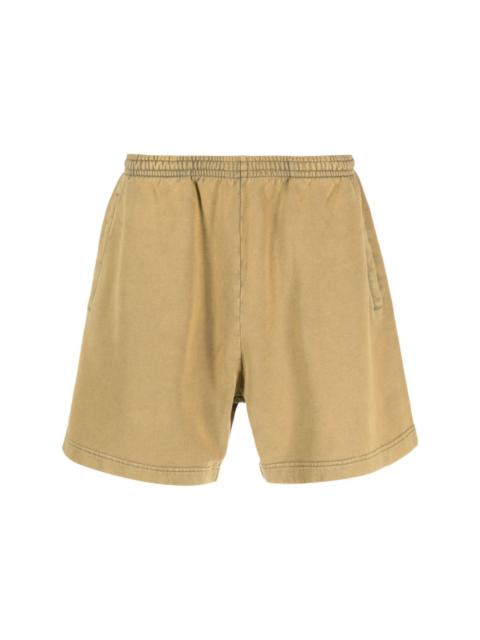 logo-appliquÃ© cotton track shorts
