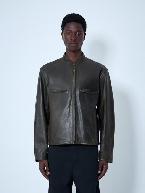 Lemaire Leather Zip Jacket