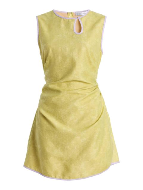 CHRISTOPHER ESBER Exclusive Light Leak Jacquard Loophole Mini Dress