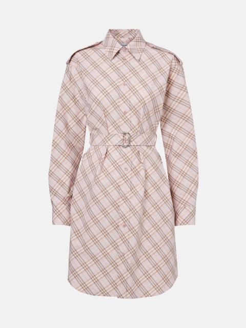 Burberry Burberry Check cotton shirt dress