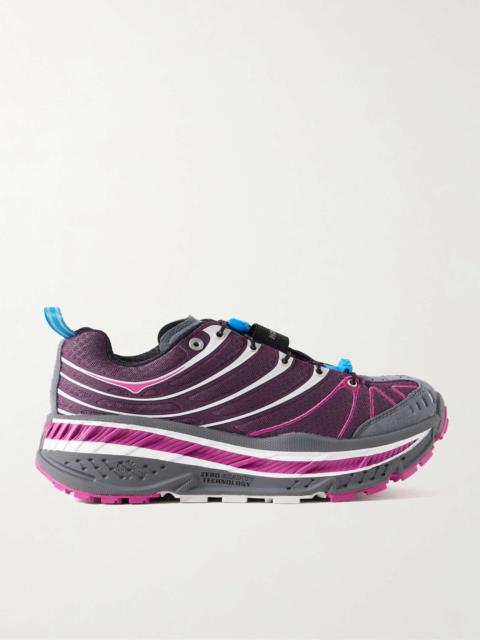 HOKA Stinson Evo OG Rubber and Mesh Trail Running Sneakers