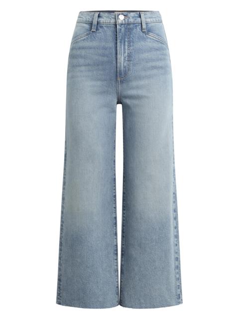 Favorite Daughter Women's Mischa Super High-Rise Wide-Leg Crop Jeans - Santa Barbara