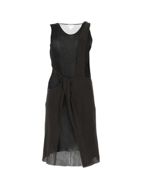 Two-tone Cotton Blend Dress