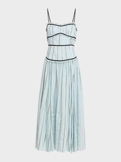 Cinq à Sept Celia Striped Maxi Dress