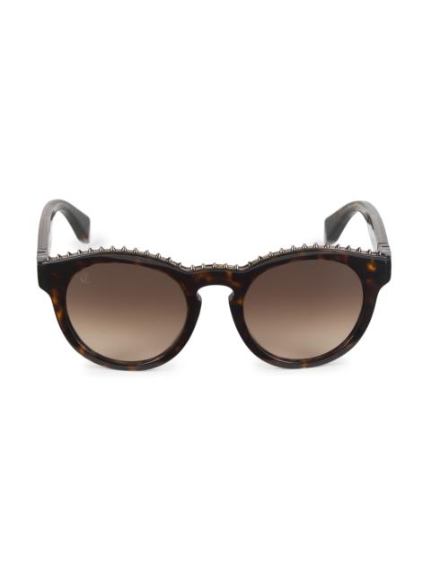 Christian Louboutin Women's Anouk 53MM Round Sunglasses - Brown