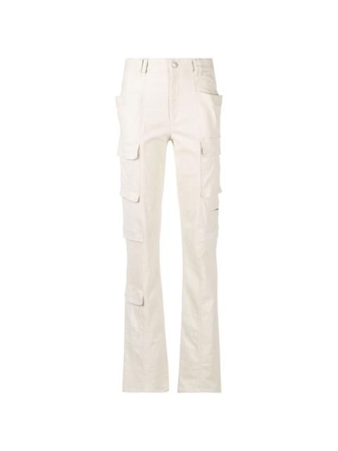 slim-cut cargo trousers