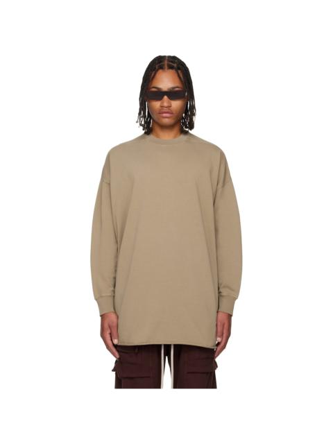 Rick Owens DRKSHDW Taupe Concordians Tommy LS Sweatshirt