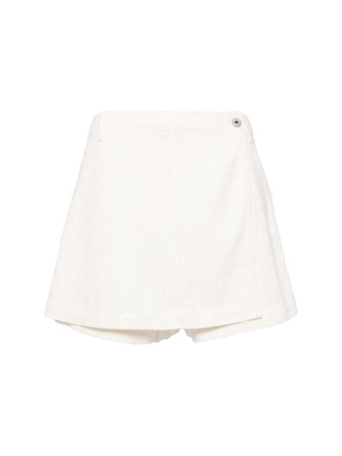 HALFBOY®️ logo-patch cotton skorts