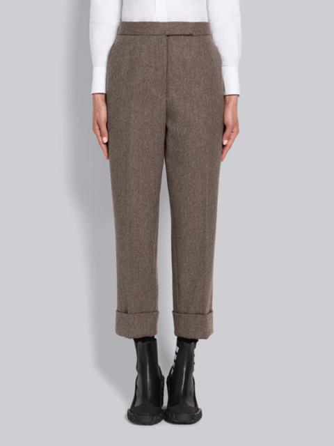 Thom Browne Herringbone Lambswool Classic Backstrap Trouser