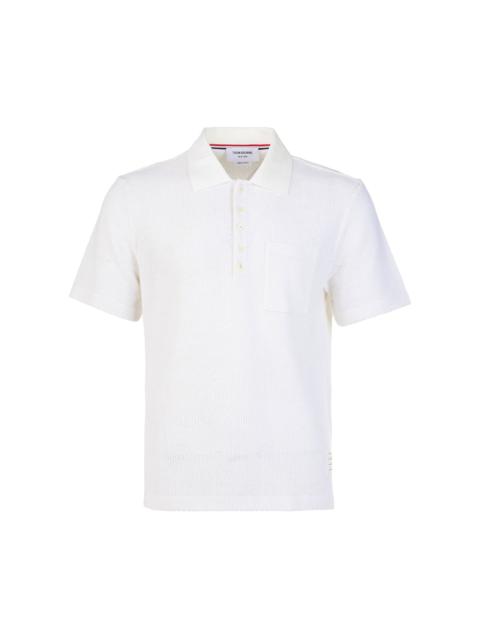Thom Browne Relaxed Fit Short Sleeve Polo