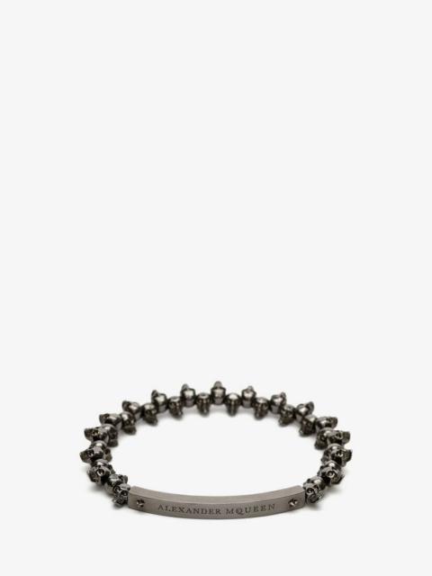 Alexander McQueen Skull Bracelet in Black
