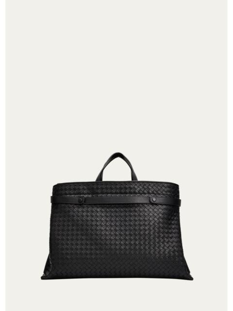 Bottega Veneta Men's Intrecciato Leather Tote Bag
