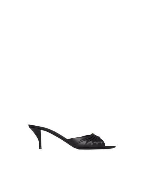 SAINT LAURENT logo-plaque sandals