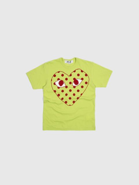 Comme des Garçons PLAY POLKA DOT HEART S/S T-SHIRT