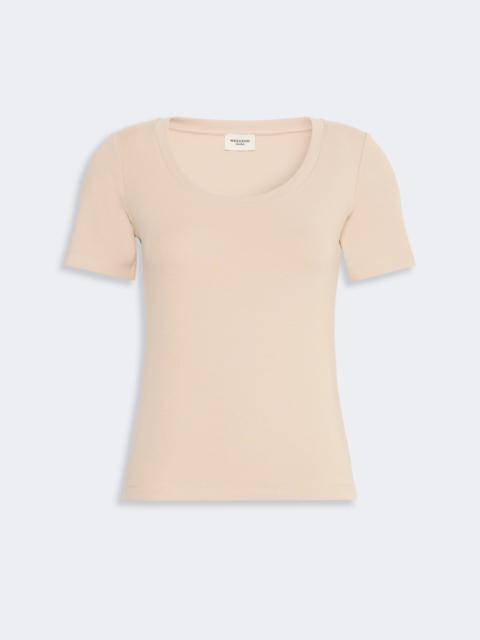 WEEKEND Max Mara MULTIJ Fine rib-knit jersey T-shirt - PINK
