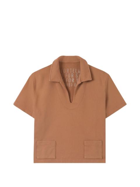 FORTELA Grand V-neck short-sleeve sweatshirt