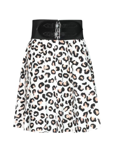 Alaïa LEOPARD PRINT SKIRT WITH BELT