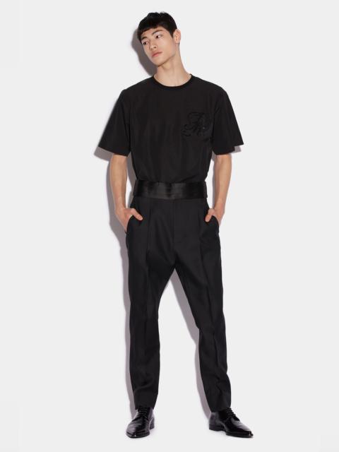 DSQUARED2 IBRA BLACK ON BLACK LOS ANGELES HIGH WAIST PANTS