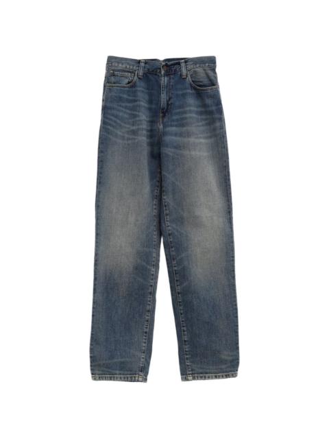 Carhartt logo-patch straight jeans