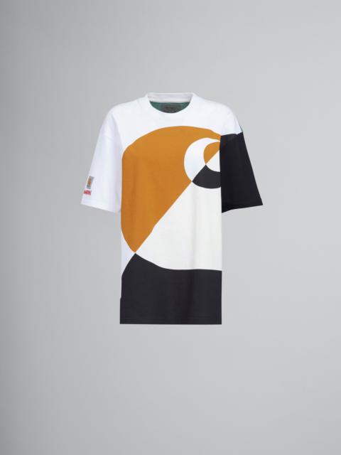 Marni MARNI X CARHARTT WIP - GREEN LOGO T-SHIRT