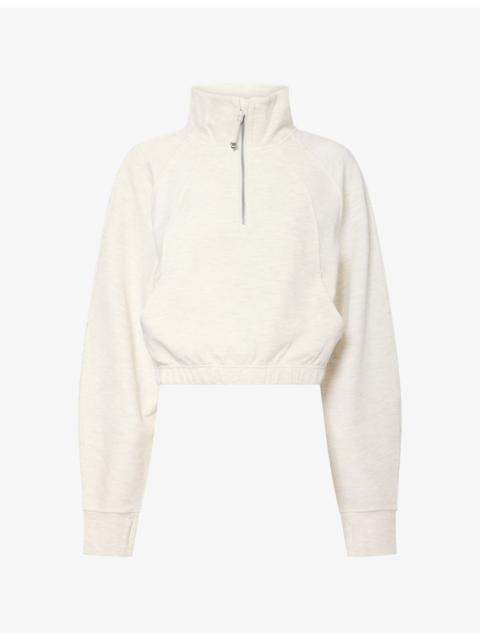 lululemon Scuba Cropped Funnel-Neck Half Zip Jumper
