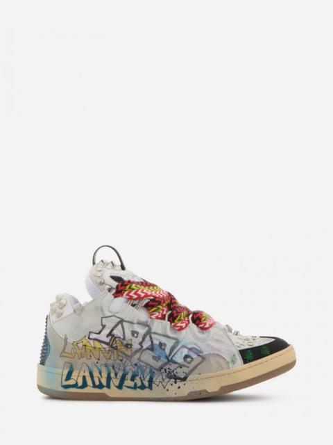 Lanvin LEATHER CURB SNEAKERS
