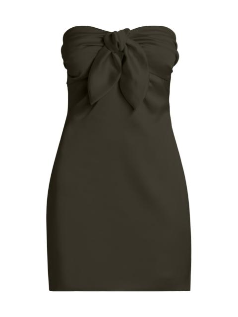 RAMY BROOK Women's Orion Bow Minidress - Dark Olive