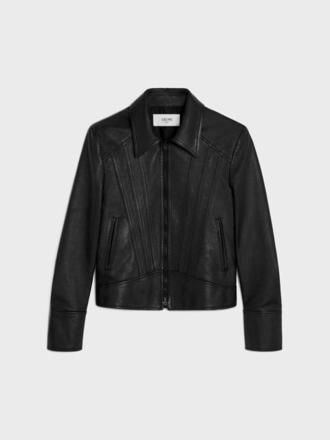 CELINE straight blouson jacket in soft lambskin