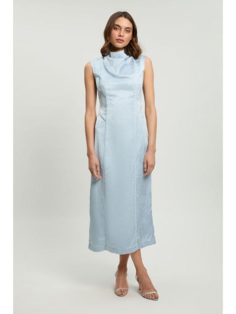 KAREN MILLEN Petite Jacquard Sleeveless Woven Maxi Dress