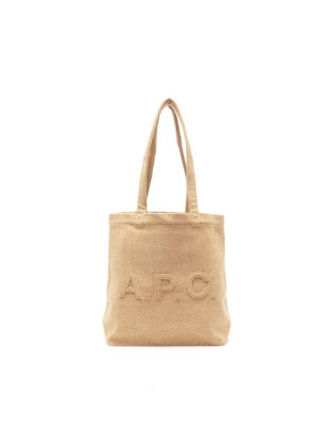 A.P.C. Trapèze logo-patch tote bag